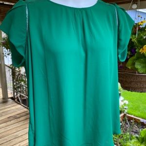 Green Tulip Sleeve Blouse